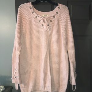 Lace up Sweater